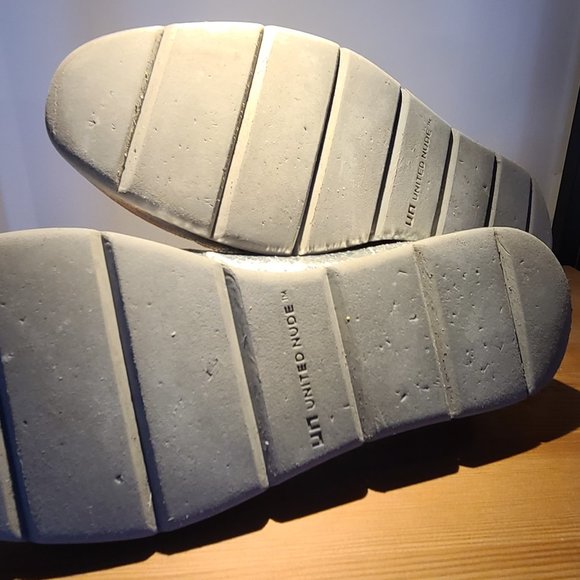 Silver Ankle Boots Lace Up United Nude FLX DSRT - Picture 10 of 12